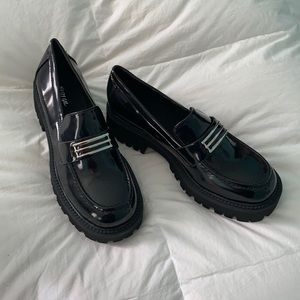Chunky leather loafers